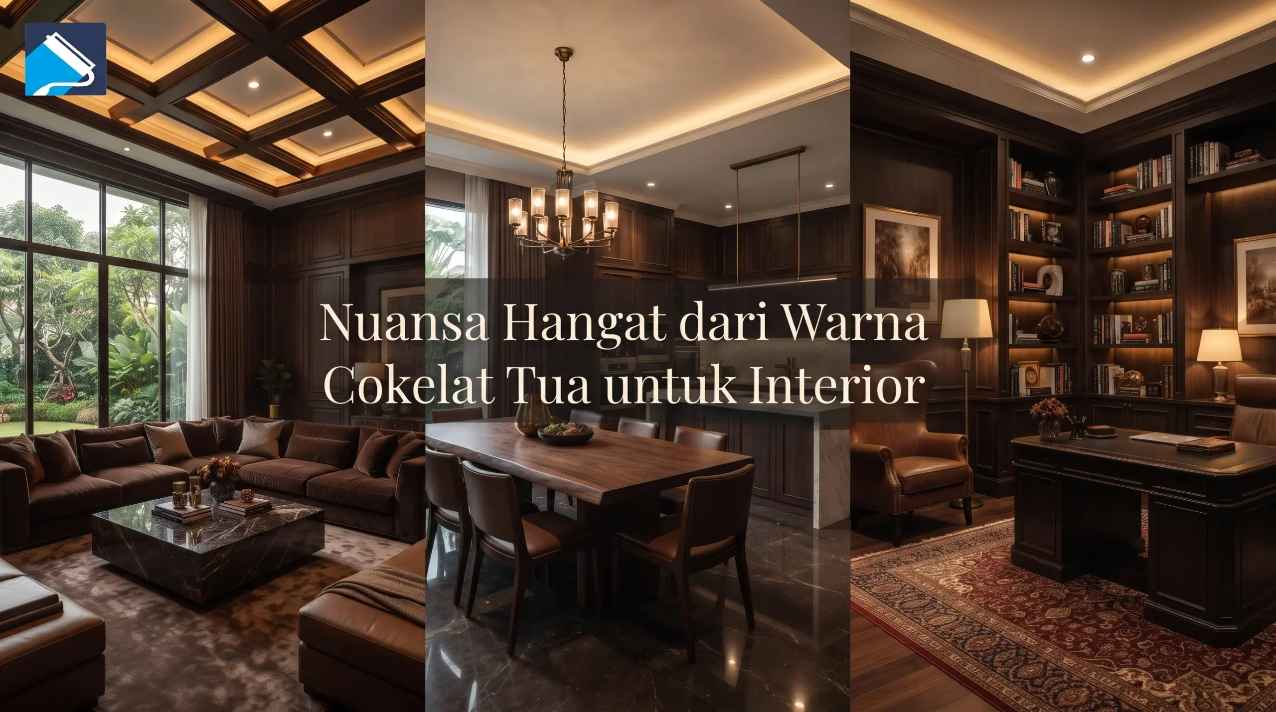 Nuansa Hangat dari Warna Cokelat Tua untuk Interior