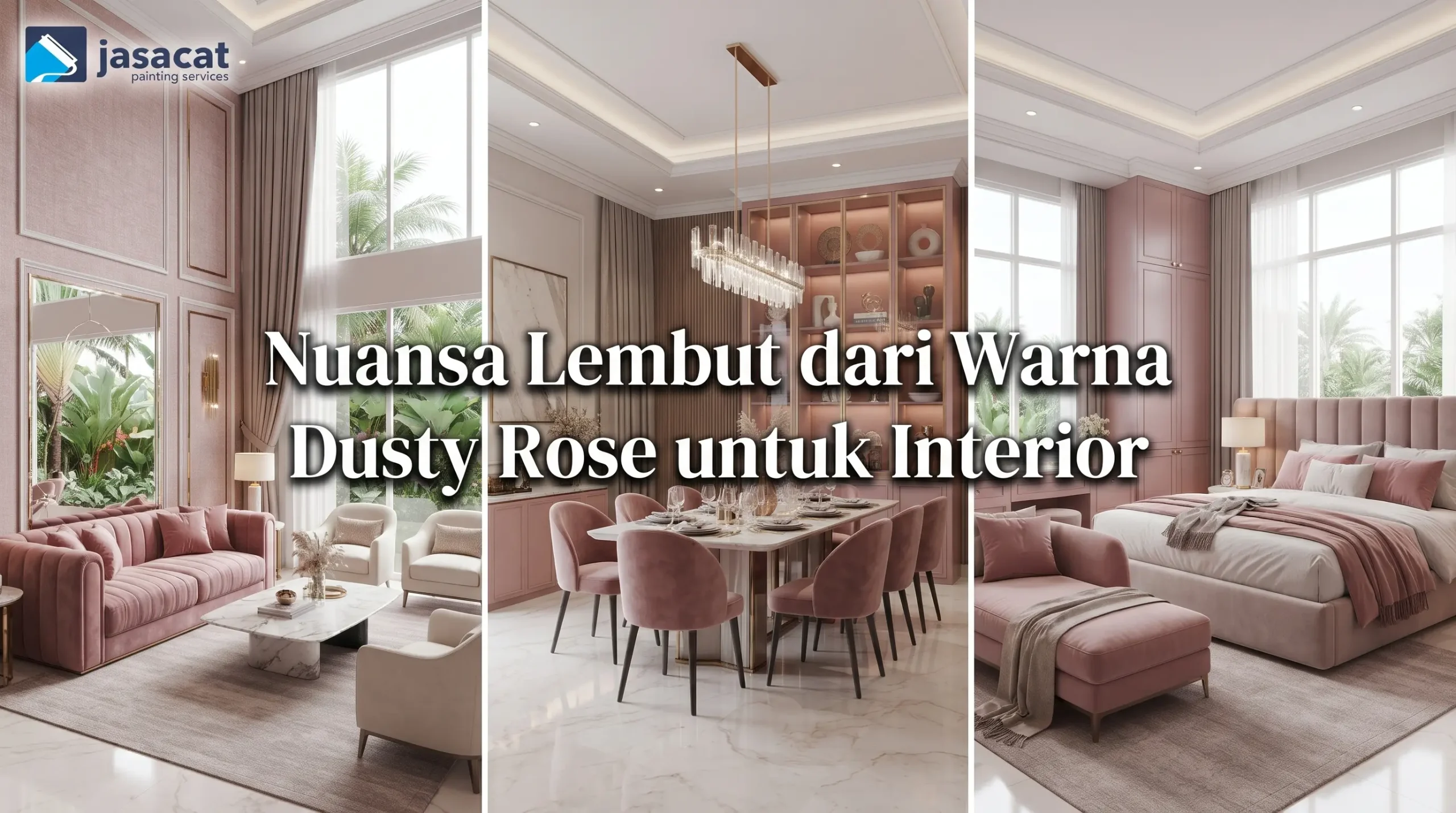 Nuansa Lembut dari Warna Dusty Rose untuk Interior