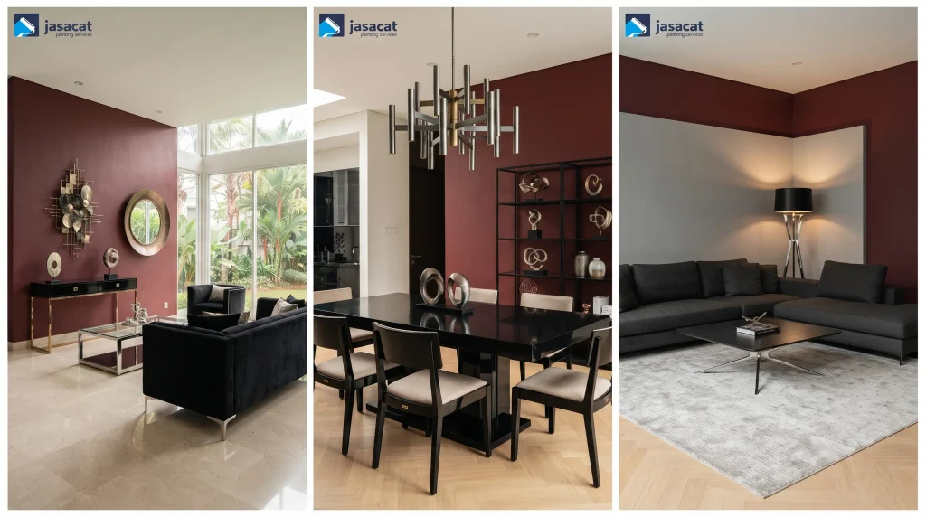Warna wine untuk interior