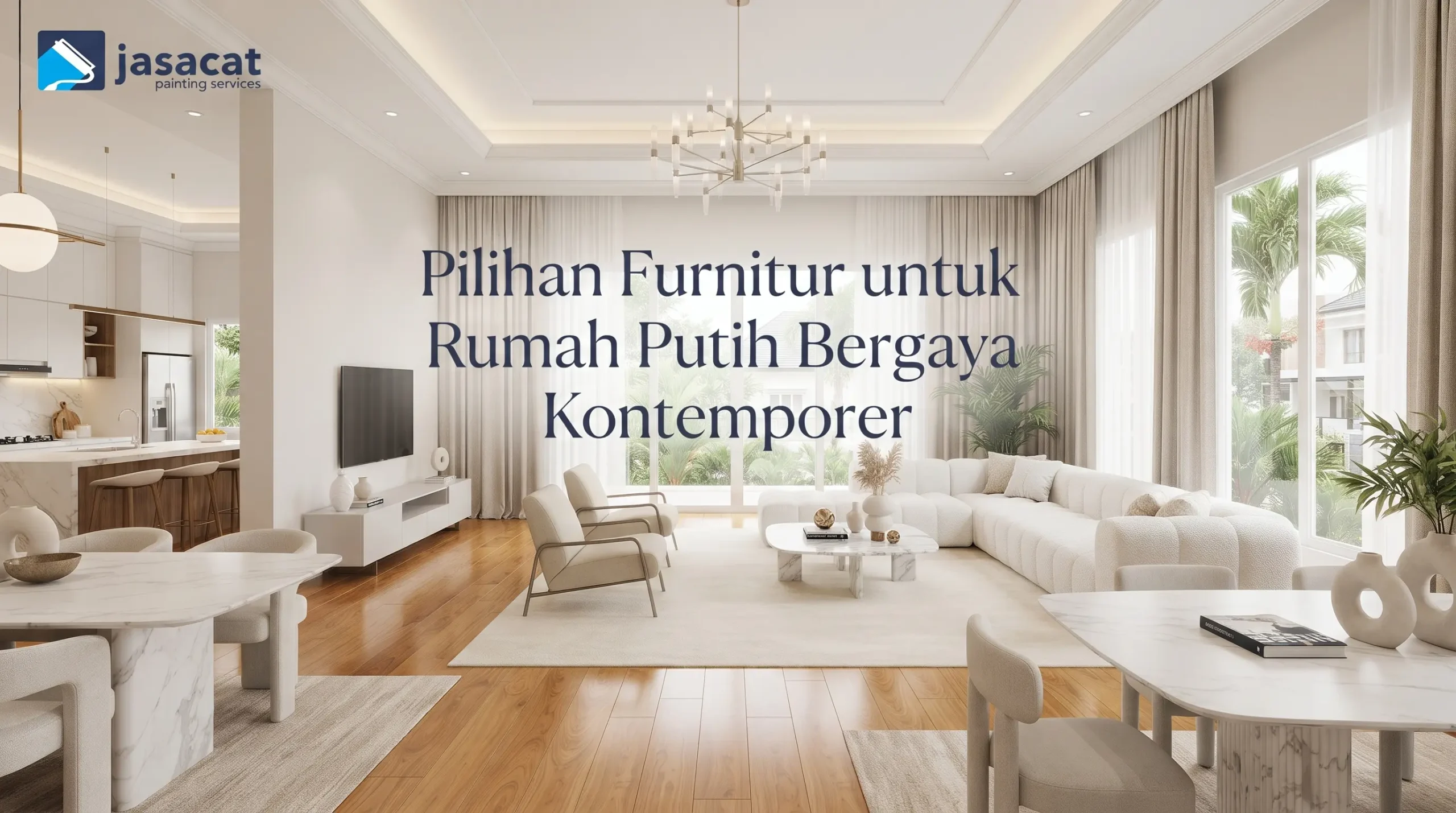 Pilihan Furnitur untuk Rumah Putih Bergaya Kontemporer
