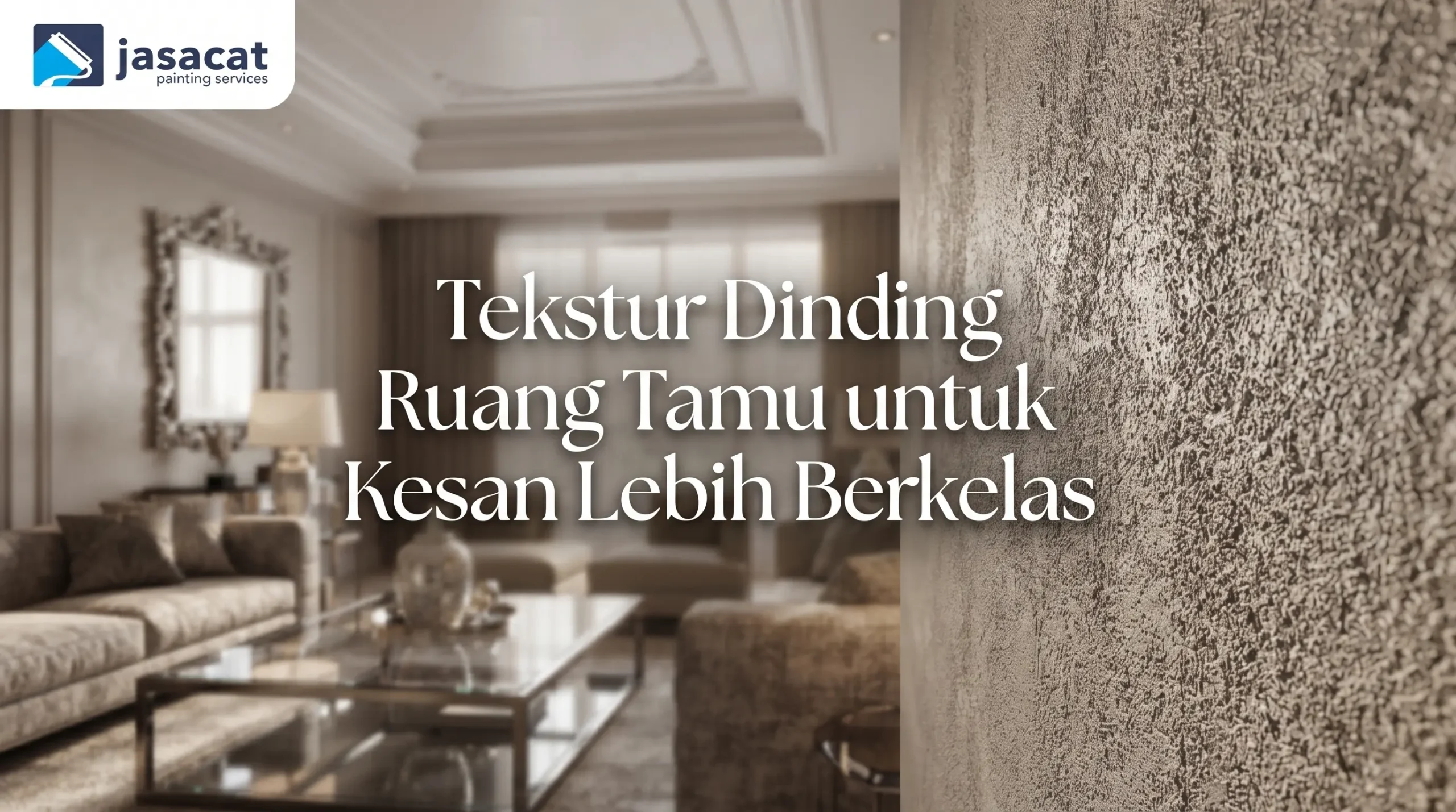 Tekstur Dinding Ruang Tamu untuk Kesan Lebih Berkelas