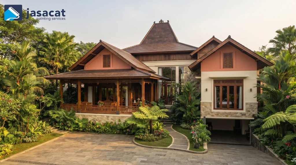 Warna rumah Joglo modern
