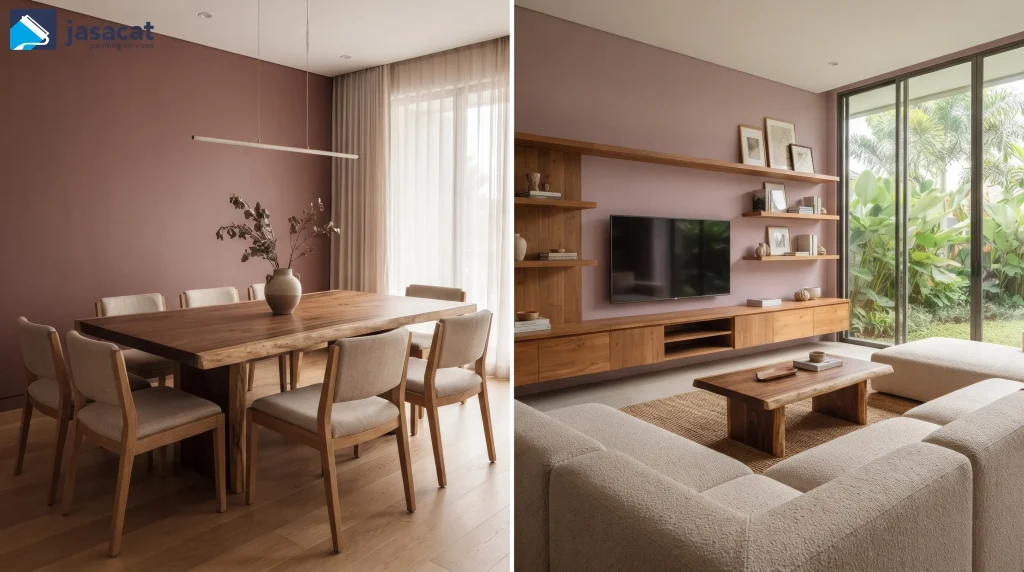 Warna Furnitur untuk Interior Mauve