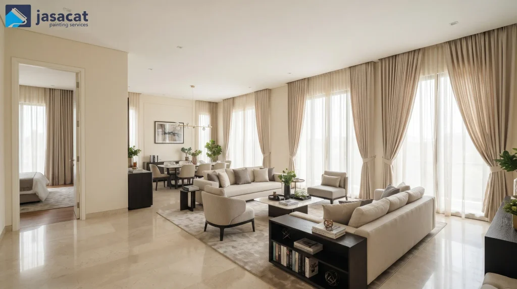 Warna ivory rumah mewah
