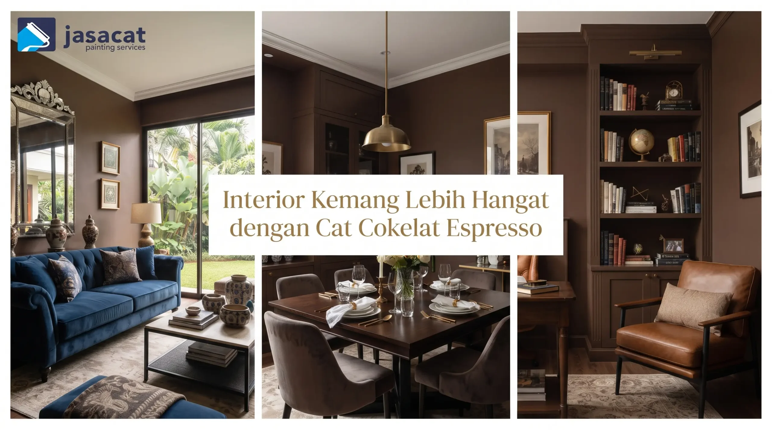 Interior Kemang Lebih Hangat dengan Cat Cokelat Espresso