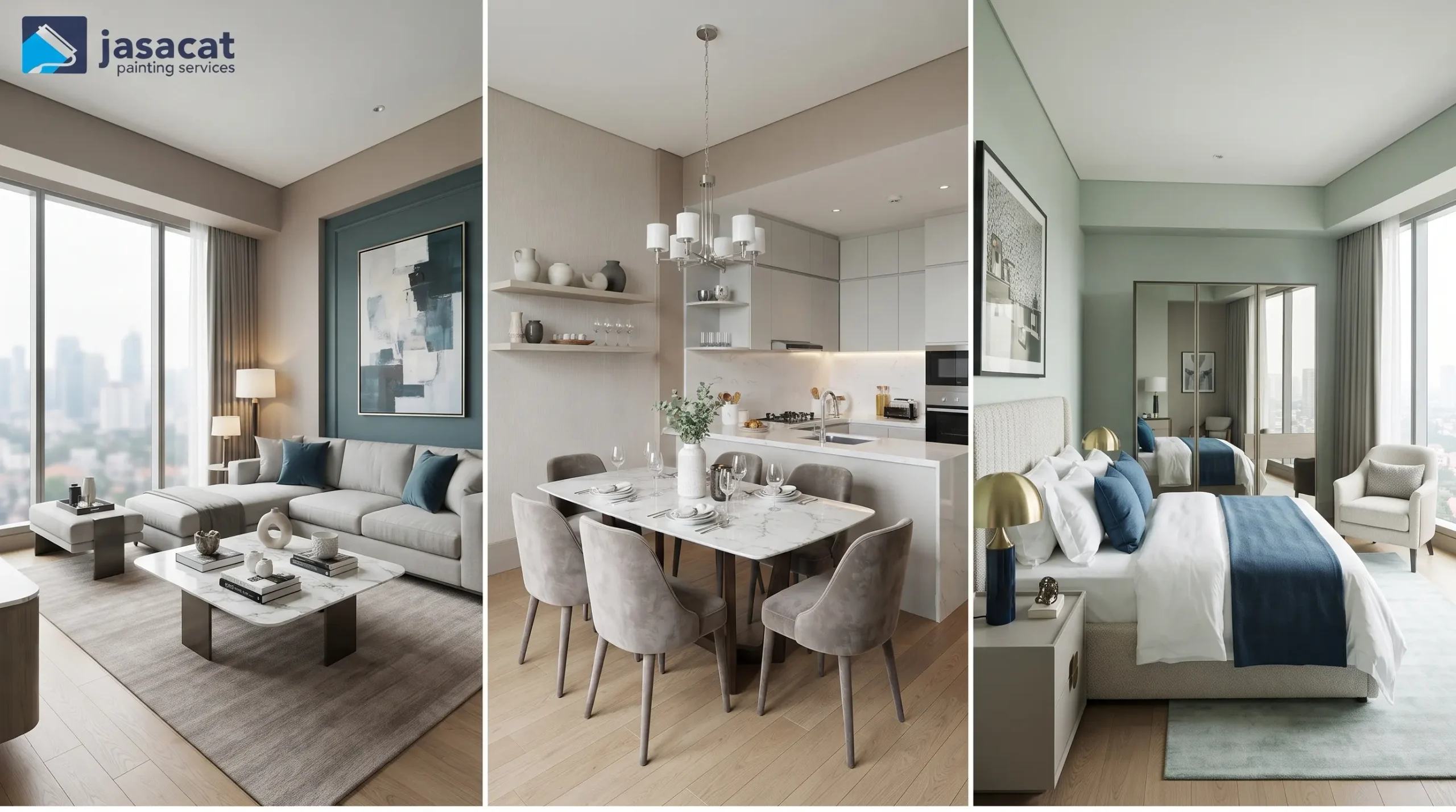 Jasa Repaint Apartemen Jakarta Hasil Clean Look