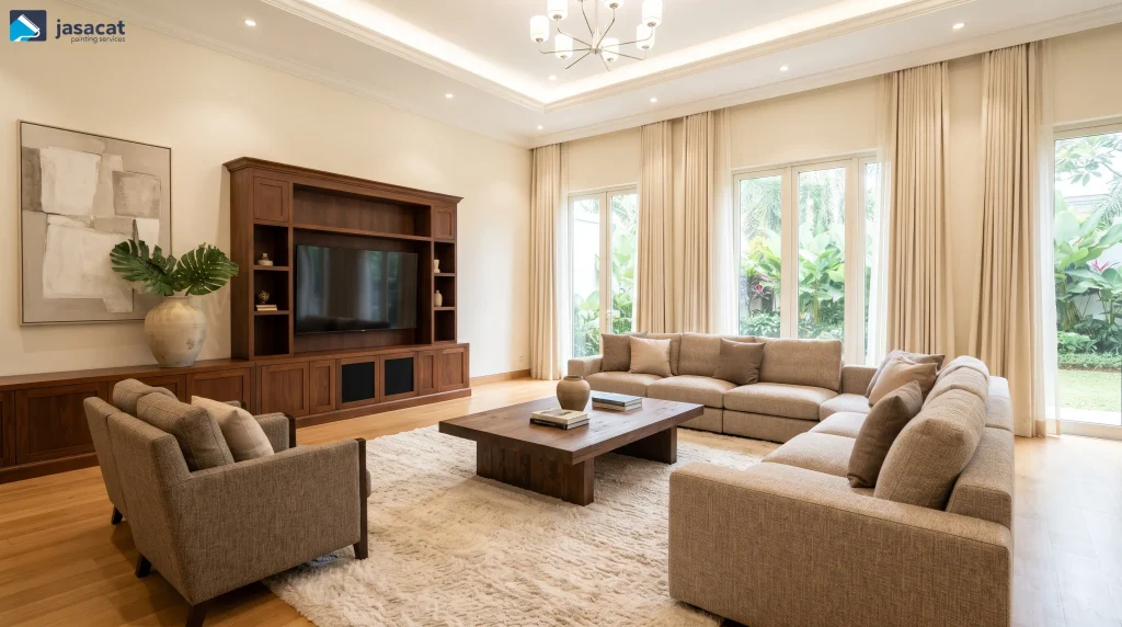 Warna ivory rumah mewah