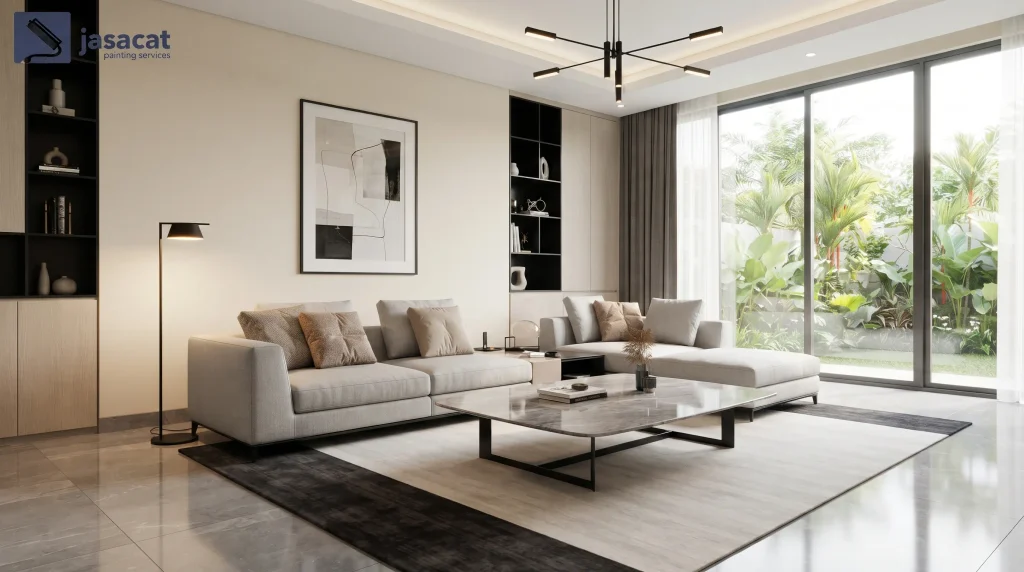 Warna ivory rumah mewah