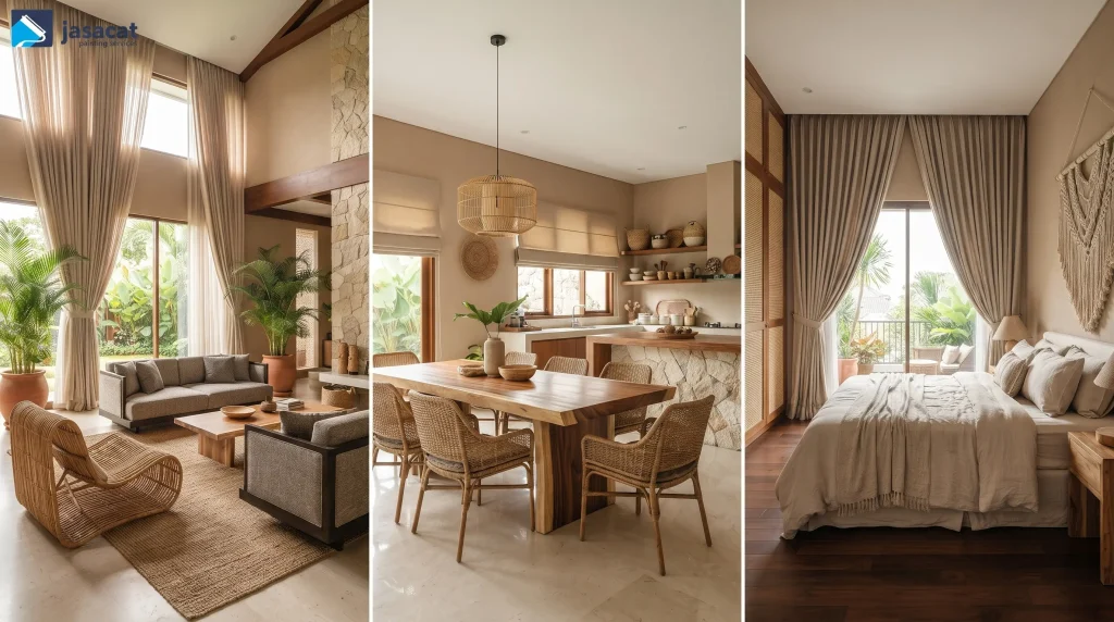 warna dinding untuk gorden beige
