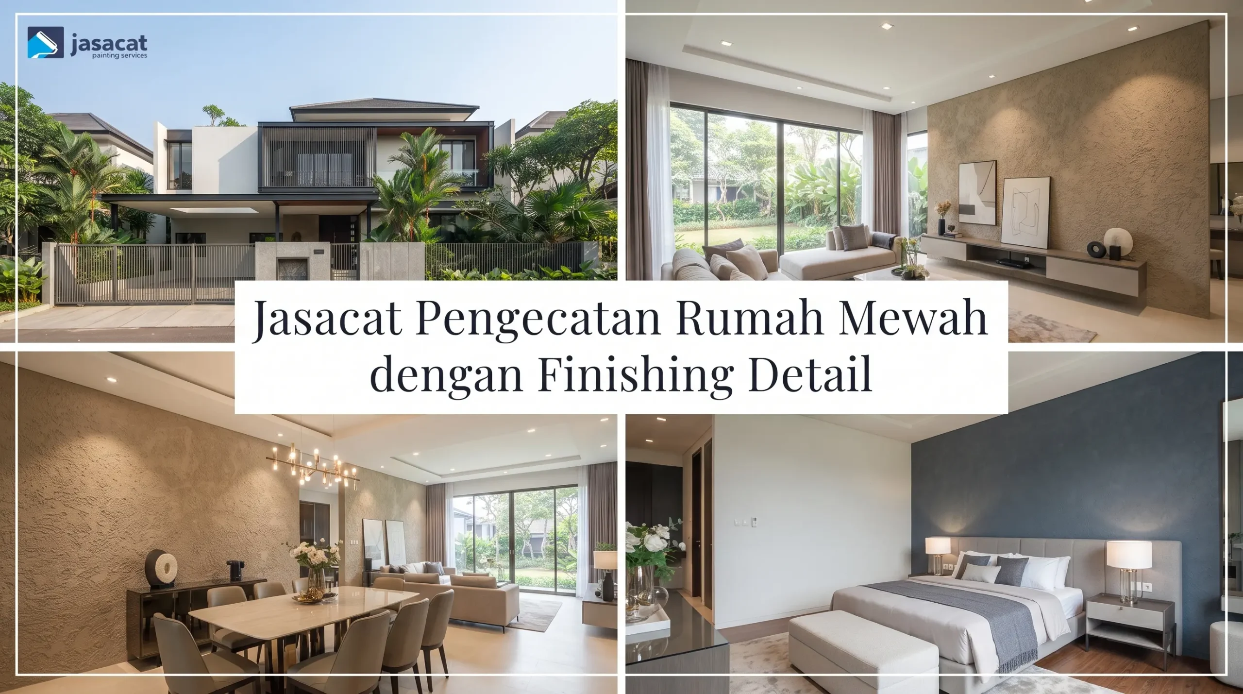 Jasacat Pengecatan Rumah Mewah dengan Finishing Detail