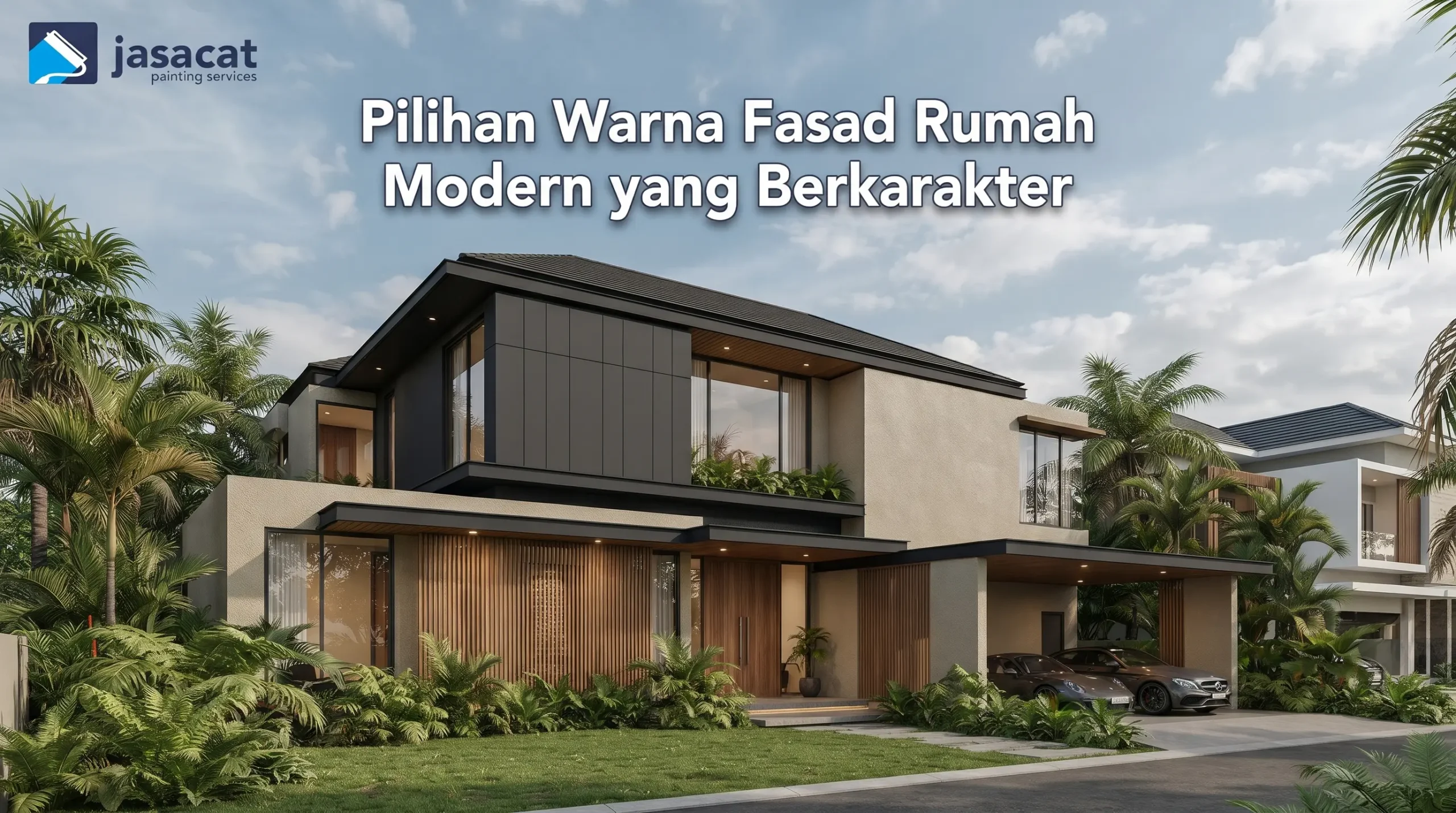 Pilihan Warna Fasad Rumah Modern yang Berkarakter