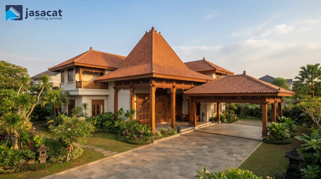 Warna rumah Joglo modern