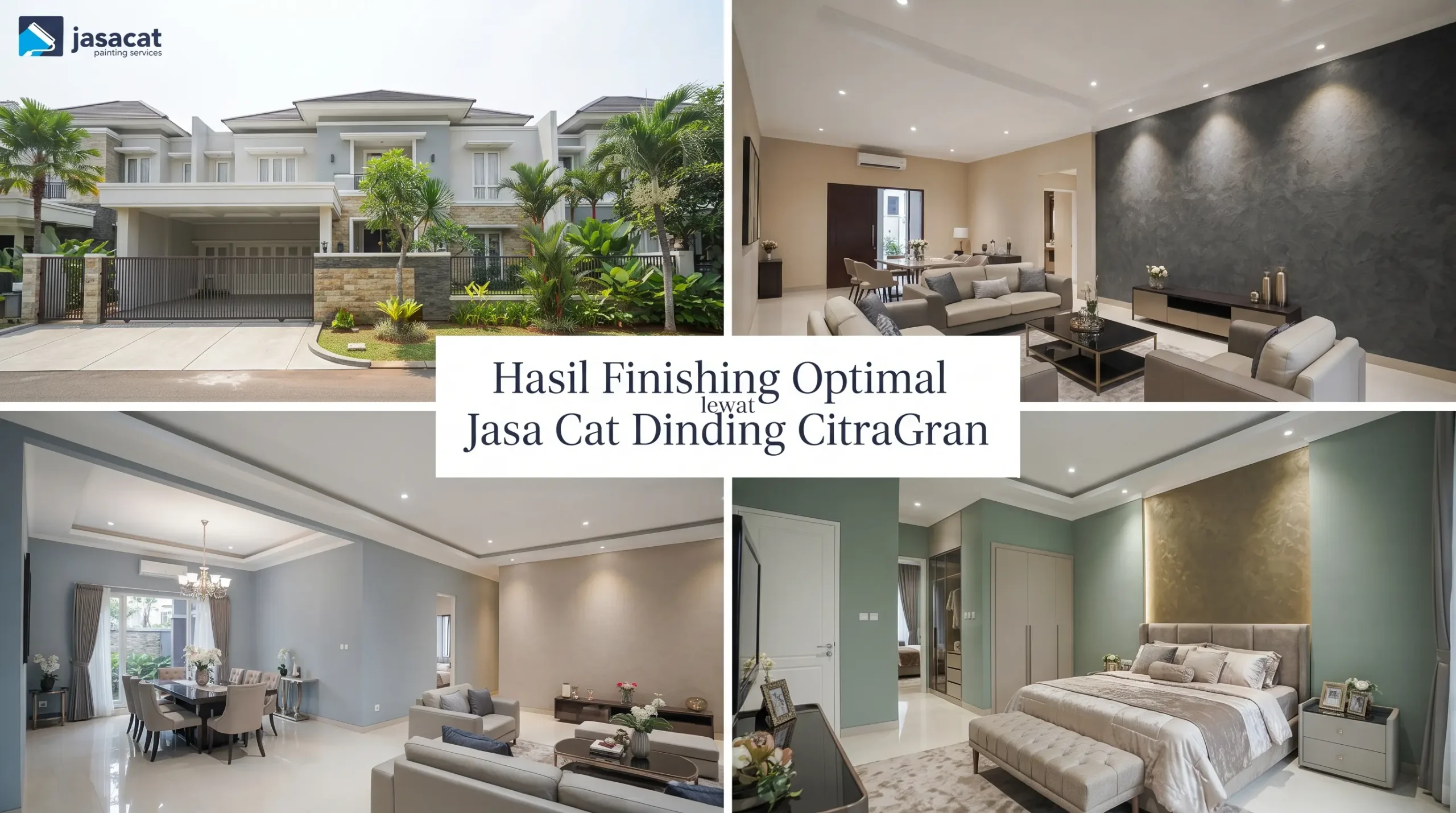 Hasil Finishing Optimal lewat Jasa Cat Dinding CitraGran