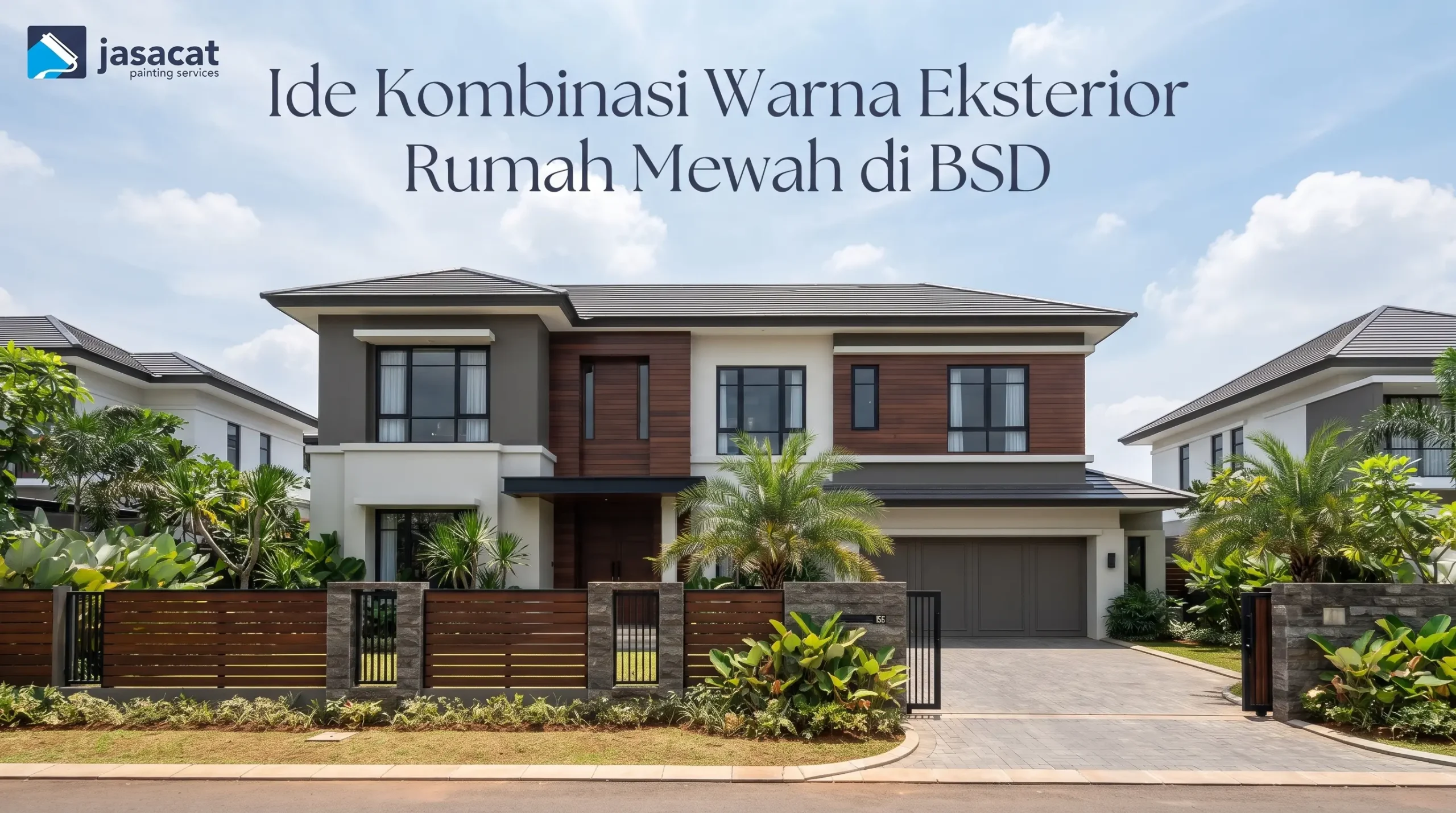 Ide Kombinasi Warna Eksterior Rumah Mewah di BSD