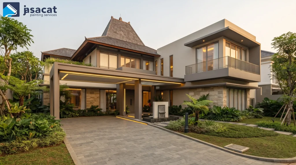 Warna rumah Joglo modern