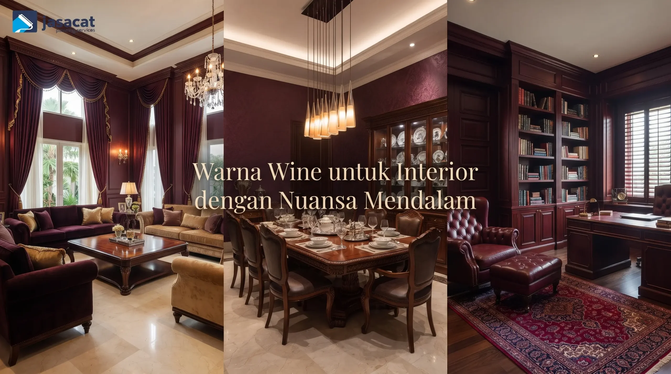 Warna Wine untuk Interior dengan Nuansa Mendalam