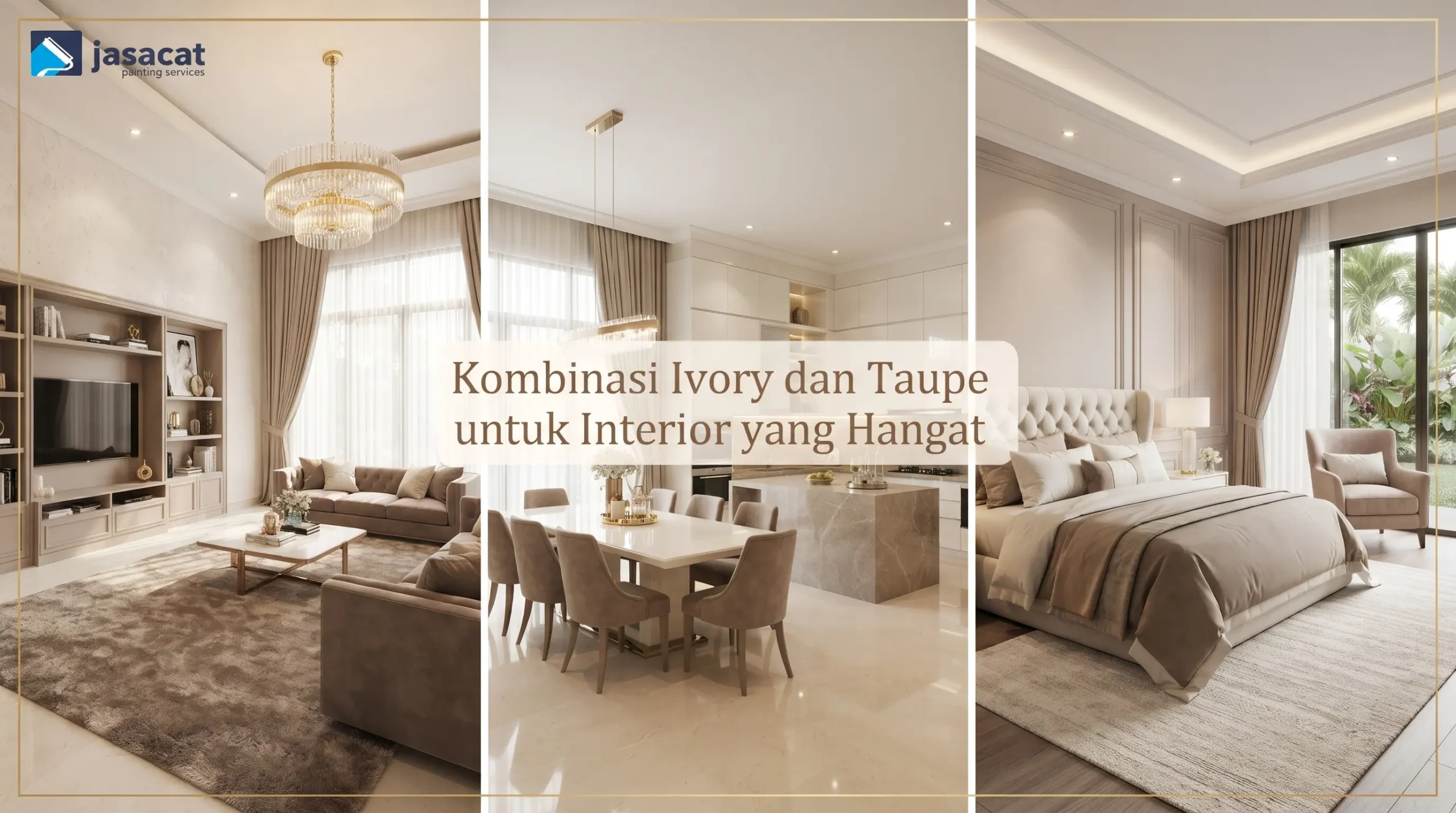 Kombinasi Ivory dan Taupe untuk Interior yang Hangat