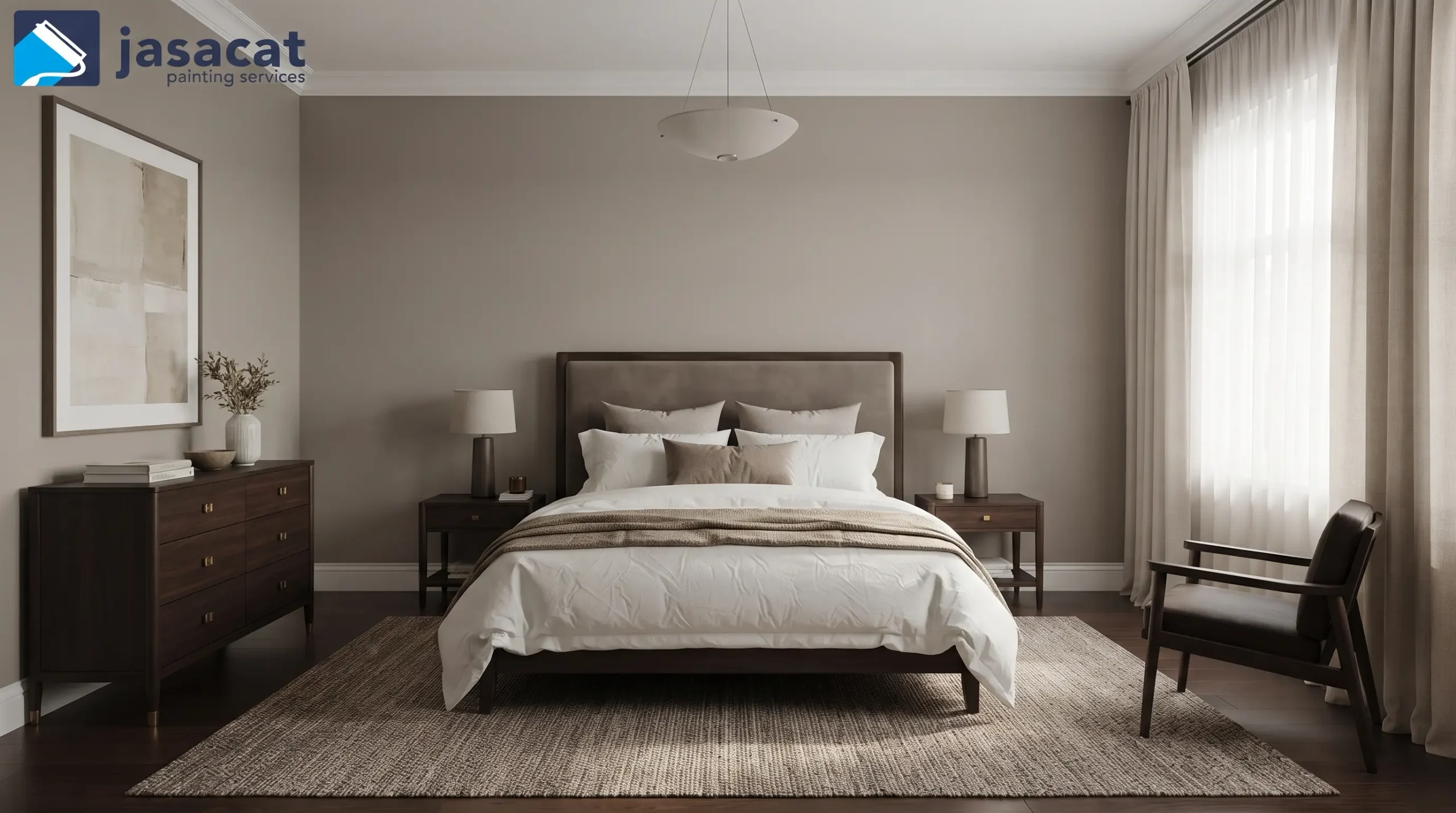Cat Interior Eksklusif Cipayung Bergaya Minimalis Elegan