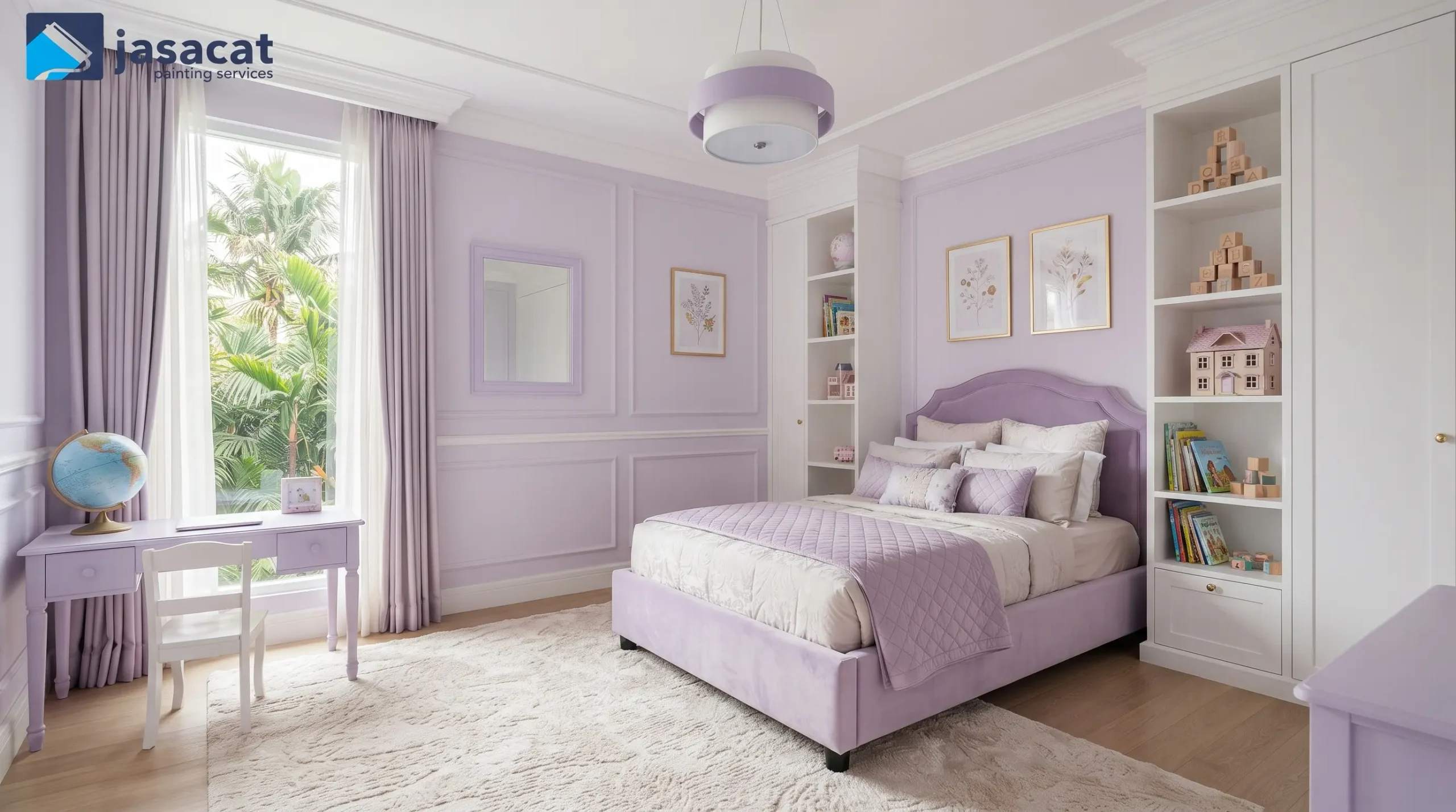 Warna Lavender Kamar Anak untuk Suasana Lembut dan Nyaman