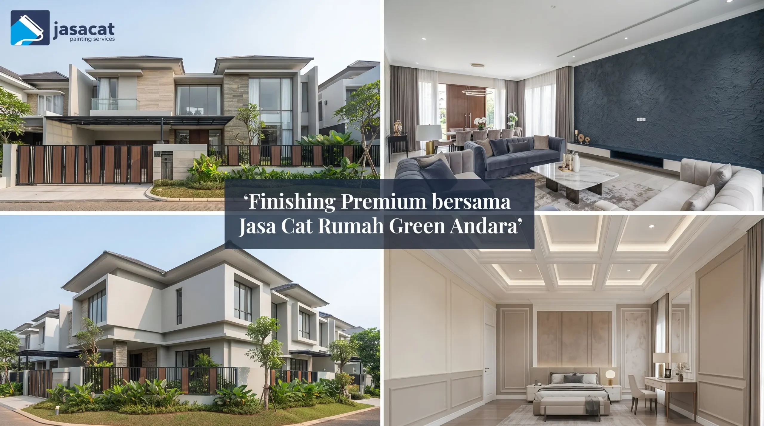 Finishing Premium bersama Jasa Cat Rumah Green Andara