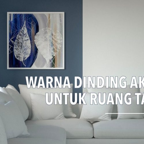 dinding aksen ruang tamu