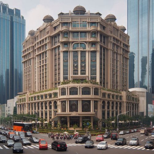 Pengecatan Fasad Hotel Bintang 5 di Menteng, Jakarta Pusat