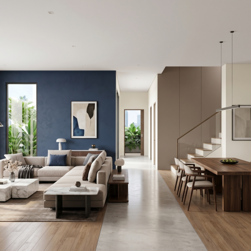 Warna Dinding Interior Rumah Mewah Pondok Gede