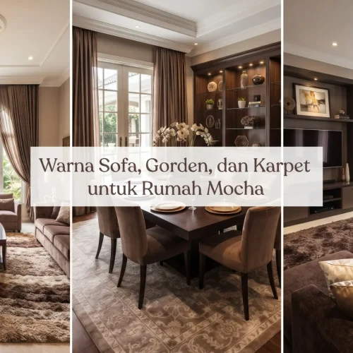 Warna Sofa, Gorden, dan Karpet untuk Rumah Mocha
