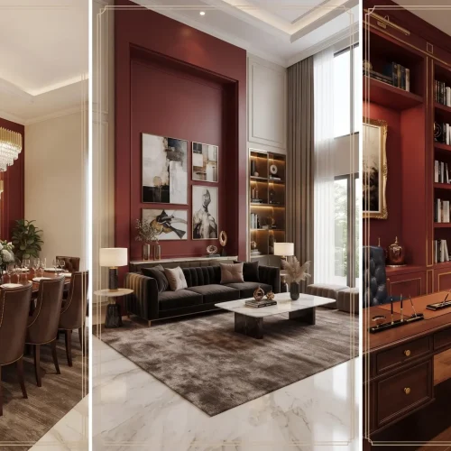 Cat Warna Oxblood Interior untuk Aksen Mewah yang Dramatis