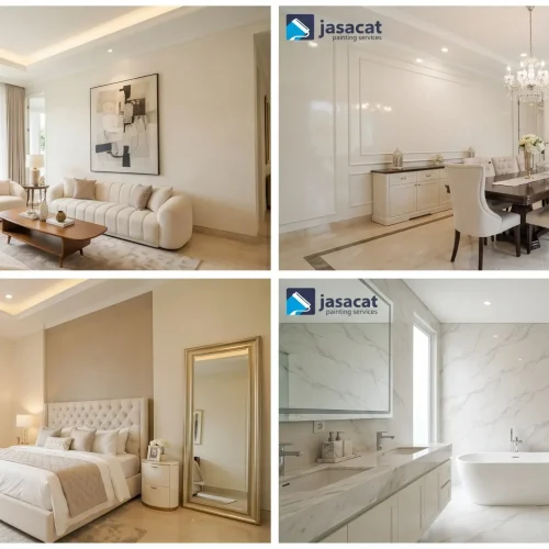 Pengecatan interior Bintaro mewah untuk rumah berkelas