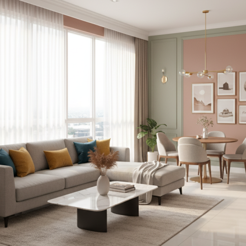 Jasa Cat Apartemen Karawaci dengan Warna Estetik