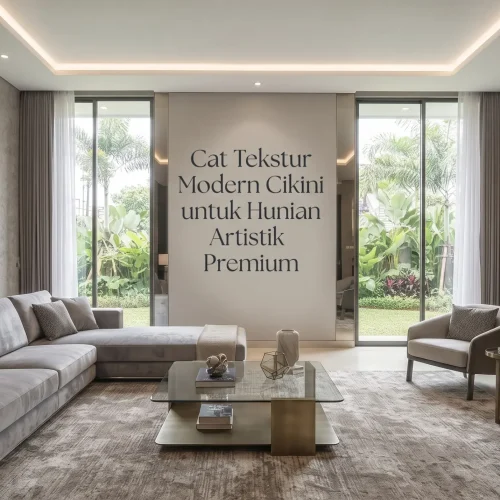 Cat Tekstur Modern Cikini untuk Hunian Artistik Premium