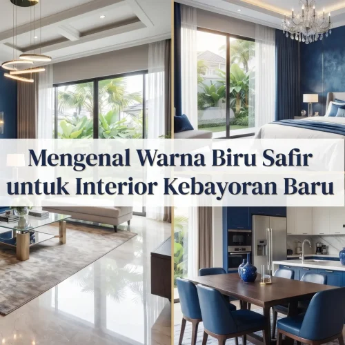 Mengenal Warna Biru Safir untuk Interior Kebayoran Baru