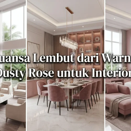 Nuansa Lembut dari Warna Dusty Rose untuk Interior