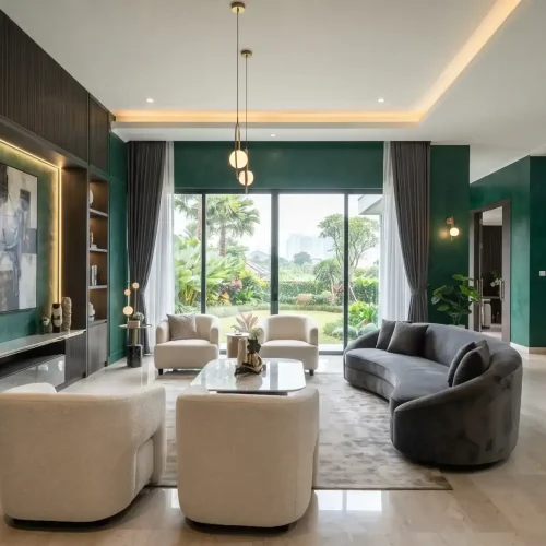 Cat Interior Luxury Permata Hijau untuk Hunian Modern