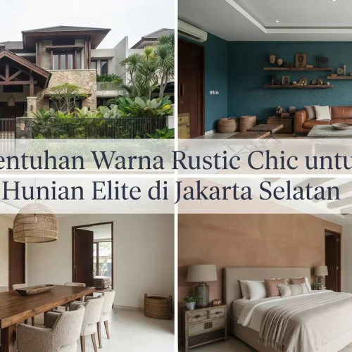Sentuhan Warna Rustic Chic untuk Hunian Elite di Jakarta Selatan