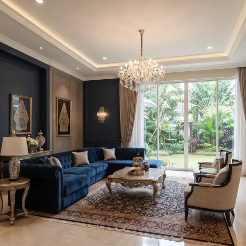 Nuansa Mewah dalam Cat Interior Rumah Elit Gatot Subroto