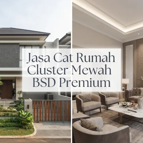 Jasa Cat Rumah Cluster Mewah BSD Premium