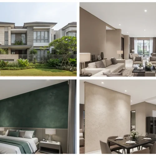Cat rumah elite Bintaro dengan Warna Elegan