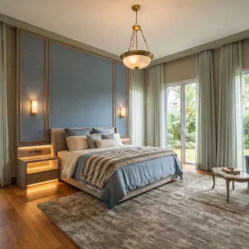 Perpaduan Cream Biru Elegan untuk Rumah Eksklusif