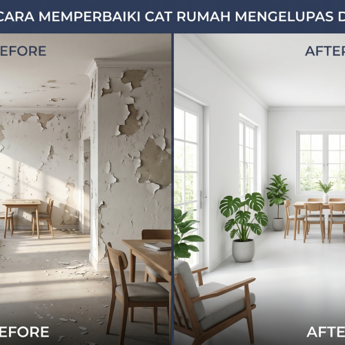 Cara Memperbaiki Cat Rumah Mengelupas dengan Mudah