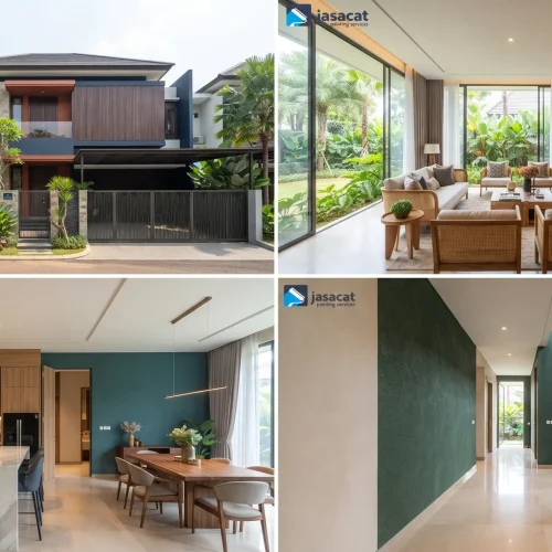 Gaya Tropis Modern dalam Cat Rumah Bangka Kemang