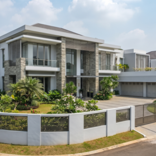 Warna Cat Rumah Luxury Exterior yang Elegan