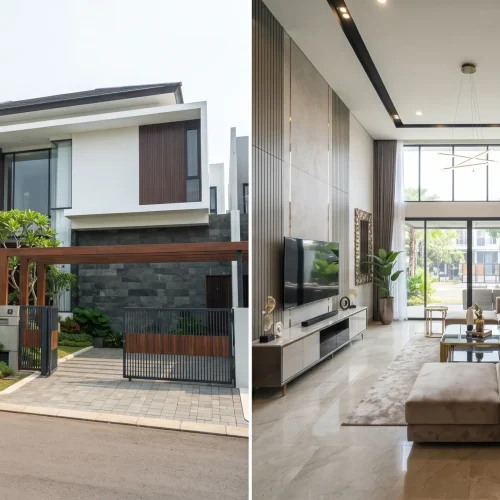 Cat Rumah Kontemporer BSD City dengan Nuansa High-End