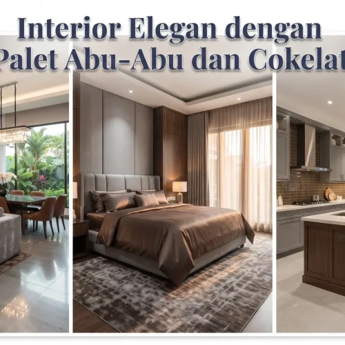Interior Elegan dengan Palet Abu-Abu dan Cokelat