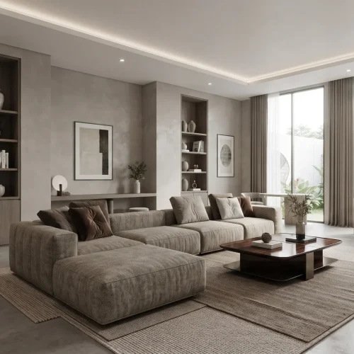 Ciptakan Ruang Tenang dengan Interior Monokrom Warm Gray
