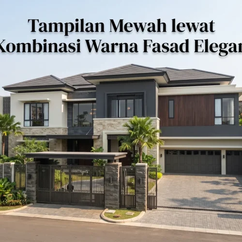 Tampilan Mewah lewat Kombinasi Warna Fasad Elegan