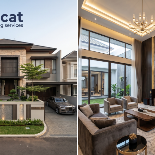 Cat Dinding Elite Pamulang Bergaya Modern Minimalis