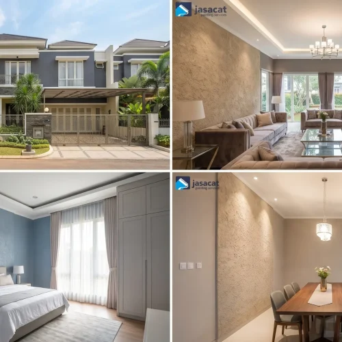 Jasa Cat Rumah Premium Harapan Indah Bergaransi