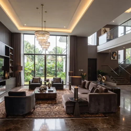 Warna Dark Chocolate untuk Interior Rumah di Pondok Indah
